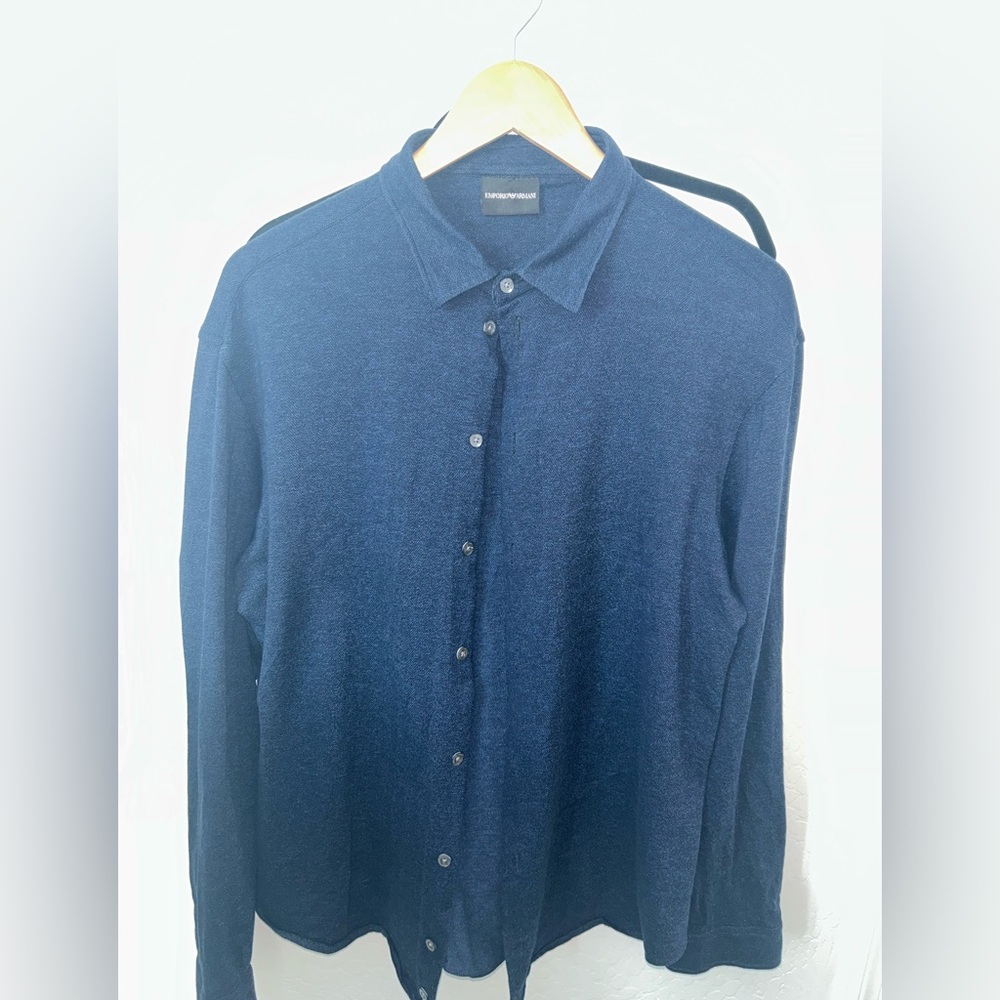 Emporio Armani long sleeve button up shirt L